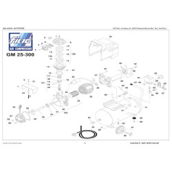 FIAC Spare Parts for Piston Air Compressor GM25 300