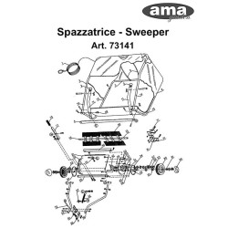 Appendici per Trattorini - Spazzatrice AMA - 73141