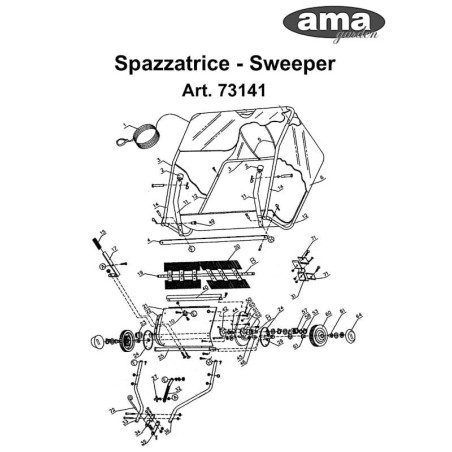 Lawn Tractors Accessories for Sweeper AMA 73141