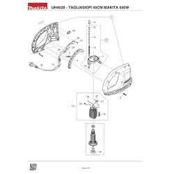 Ricambi Makita per Tagliasiepi Elettrico UH4520