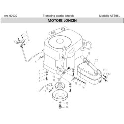 Ama Spare Parts for Lawn Tractor ATS98L – 90030