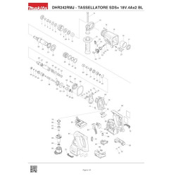 Ricambi Makita per Tassellatore a Batteria DHR242RMJ