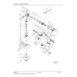 Ricambi Hitachi per Smerigliatrice Angolare G23SC3