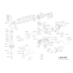 Flex Spare Parts for Angle Grinder L 26-6 230