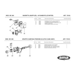 Ama Spare Parts for Engine Unit Multicutter MC 280 – 79100