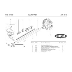 Ricambi Ama per Unità Motorizzata Multicutter MC 350 - 79105