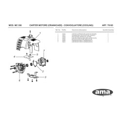 Ama Spare Parts for Engine Unit Multicutter MC 350 - 79105