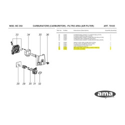 Ama Spare Parts for Engine Unit Multicutter MC 350 - 79105