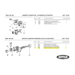 Ama Spare Parts for Engine Unit Multicutter MC 350 - 79105