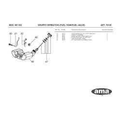 Ricambi Ama per Unità Motorizzata Multicutter MC 350 - 79105