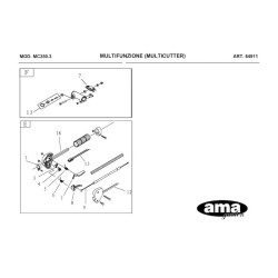 Ama Spare Parts for Engine Unit Multicutter MC 350.3 - 84911