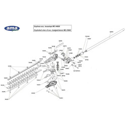 Ricambi Ama per Tagliasiepi Multicutter MC-H600 - 55400