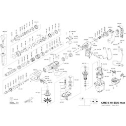 Flex Spare Parts for Rotary Hammer CHE 5-40 SDS-max