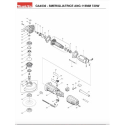 Makita Spare Parts for Angle Grinder GA4530