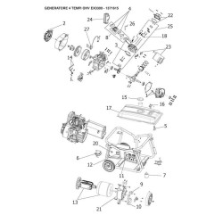 Valex Spare Parts for Power Generator OHV EX3300 - 1371615