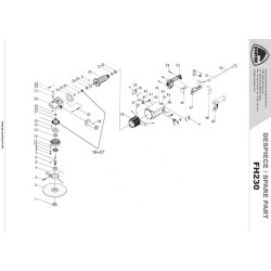 Stayer Spare Parts for Angle Grinder FH230