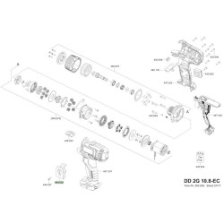 Ricambi Flex per Trapano Avvitatore a Batteria DD 2G 10.8-EC