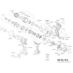 Ricambi Flex per Trapano Avvitatore a Batteria DD 2G 18.0