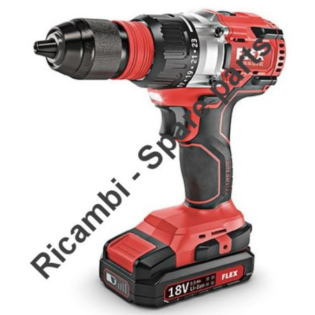 Flex Spare Parts for Cordless Drill Driver DD 2G 18.0-EC