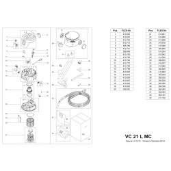 Flex Spare Parts for Vacuum Cleaner VC 21 L MC