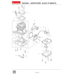 Makita Spare Parts for Petrol Blower BHX2501