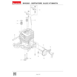 Ricambi Makita per Soffiatore a Benzina BHX2501