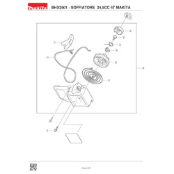 Makita Spare Parts for Petrol Blower BHX2501