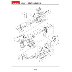 Makita Spare Parts for Bench Grinder GB