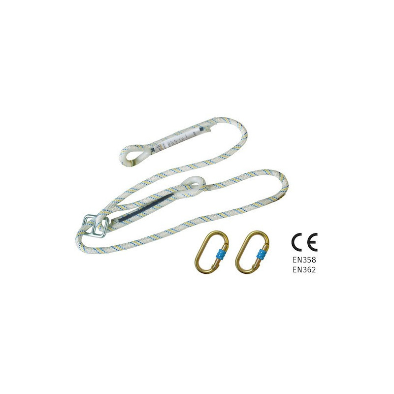 Cordino di Sicurezza Con 2 Moschettoni
