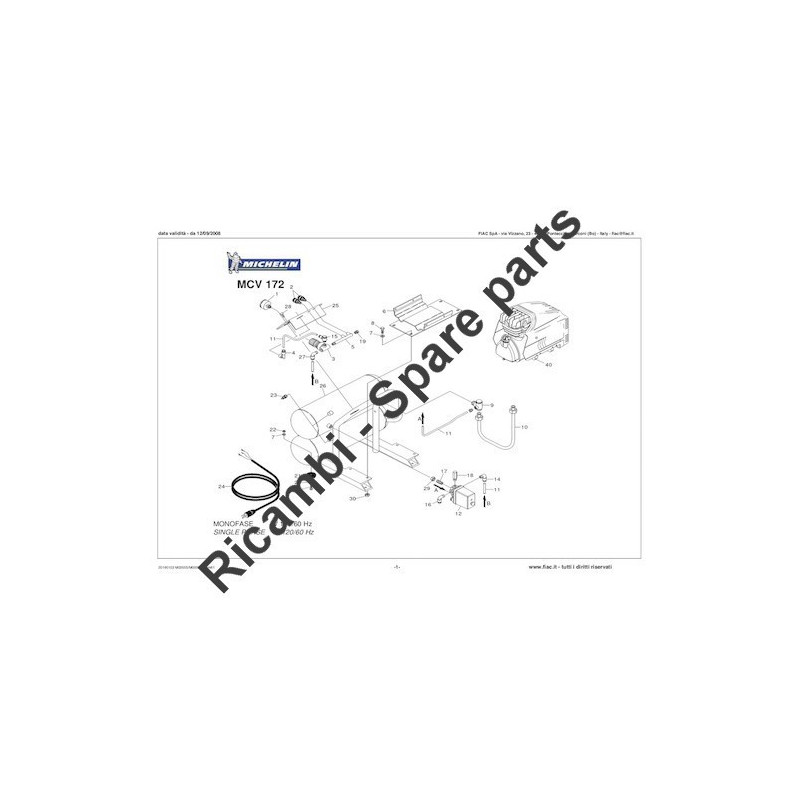 Ricambi Michelin per Compressore MCV 172