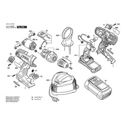 Ricambi Bosch per Trapano a Percussione GSB 36 V-LI - 3601J13100