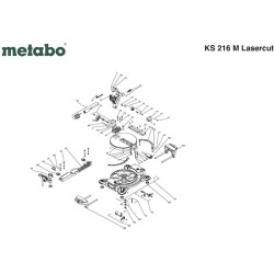 Metabo Spare Parts for Mitre Saw KS 216 M Lasercut 0102160300 10