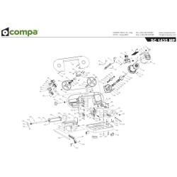 Compa-OMS Spare Parts for Band Saw SC 1435 MP