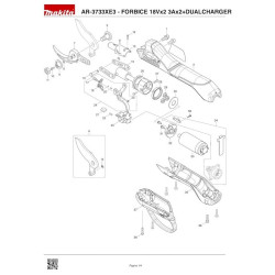 Dolmar Spare Parts for Cordless Pruning Scissor AR-3733XE3