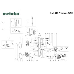 Metabo Spare Parts for Band Saw BAS 318 Precision WNB