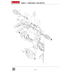 Ricambi Makita per Trapano a 4 Velocità Makita 6300.4