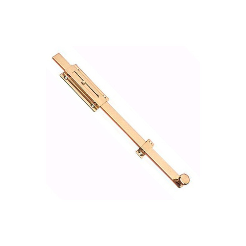 Vertical Bolt in Polished Brass Tailed