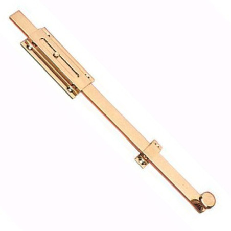 Vertical Bolt in Polished Brass Tailed