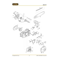 Alpina Spare Parts for Chain Saw AC 27 T