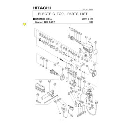 Ricambi Hitachi per Martello Tassellatore DH 24PB
