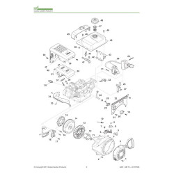 Alpina Spare Parts for Engine GGP SM 70 - LC170FDS