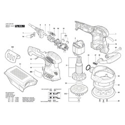Bosch Spare Parts for Random Orbital Sander PEX 400 AE - 3603CA4000