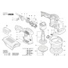 Ricambi Bosch per Levigatrice Rotorbitale PEX 400 AE - 3603CA4000