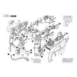 Bosch Spare Parts for Percussion Drill PSB 680-2 RE - 0603161503