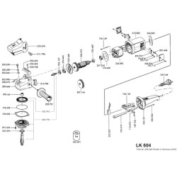 Flex Spare Parts for Angle Grinder LK 604 - from 01.09.2002