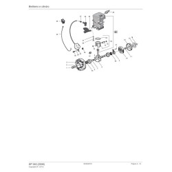 Stiga Spare Parts for Chainsaw SP 340 (2006) 15-4110-11