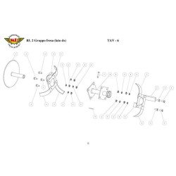 Meccanica Benassi Spare Parts for Tiller RL 2