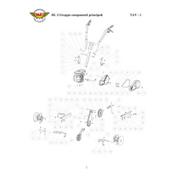 Meccanica Benassi Spare Parts for Tiller RL 2