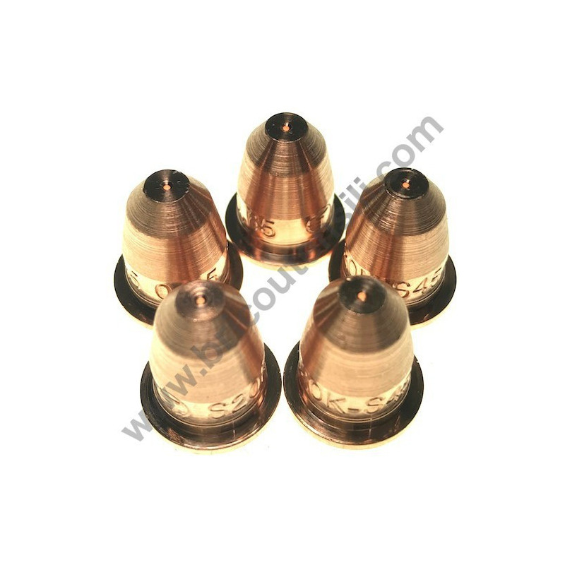Kit 5 Long Torch Nozzles for Telwin TECHNOLOGY PLASMA 54