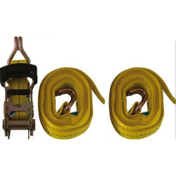 Cinghia per ancoraggio 680 kg Cricchetto 25x4,5Mt